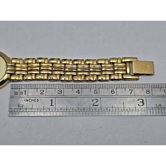 Daniel Mink Swiss Ladies Gold Plated Quartz Dress Wrist Watch New Battery - Picture 8 of 11